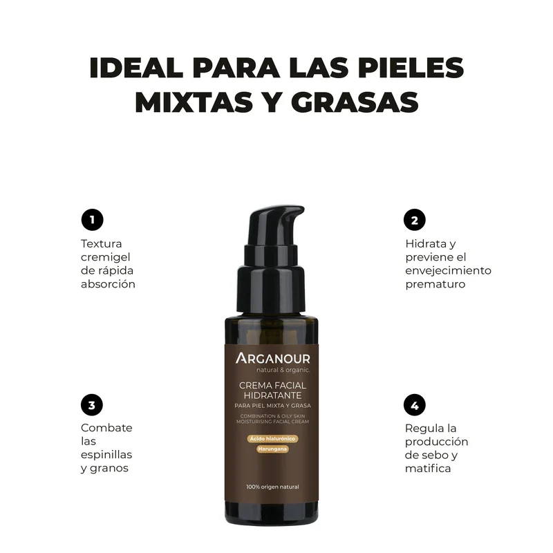 Crema Hidratante Facial Piel Mixta y Grasa - Image 4